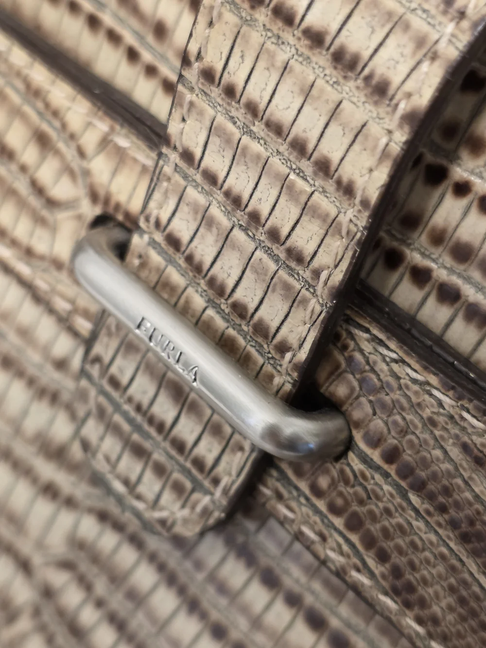 Furla textured brown
